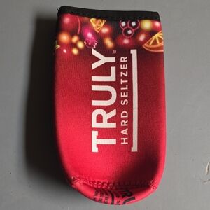 TRULY Red Can Sleeve with Fruit Design